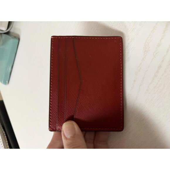 Kate Spade New York NWT Burgundy Leather Card Holder Wallet - Picture 3 of 5